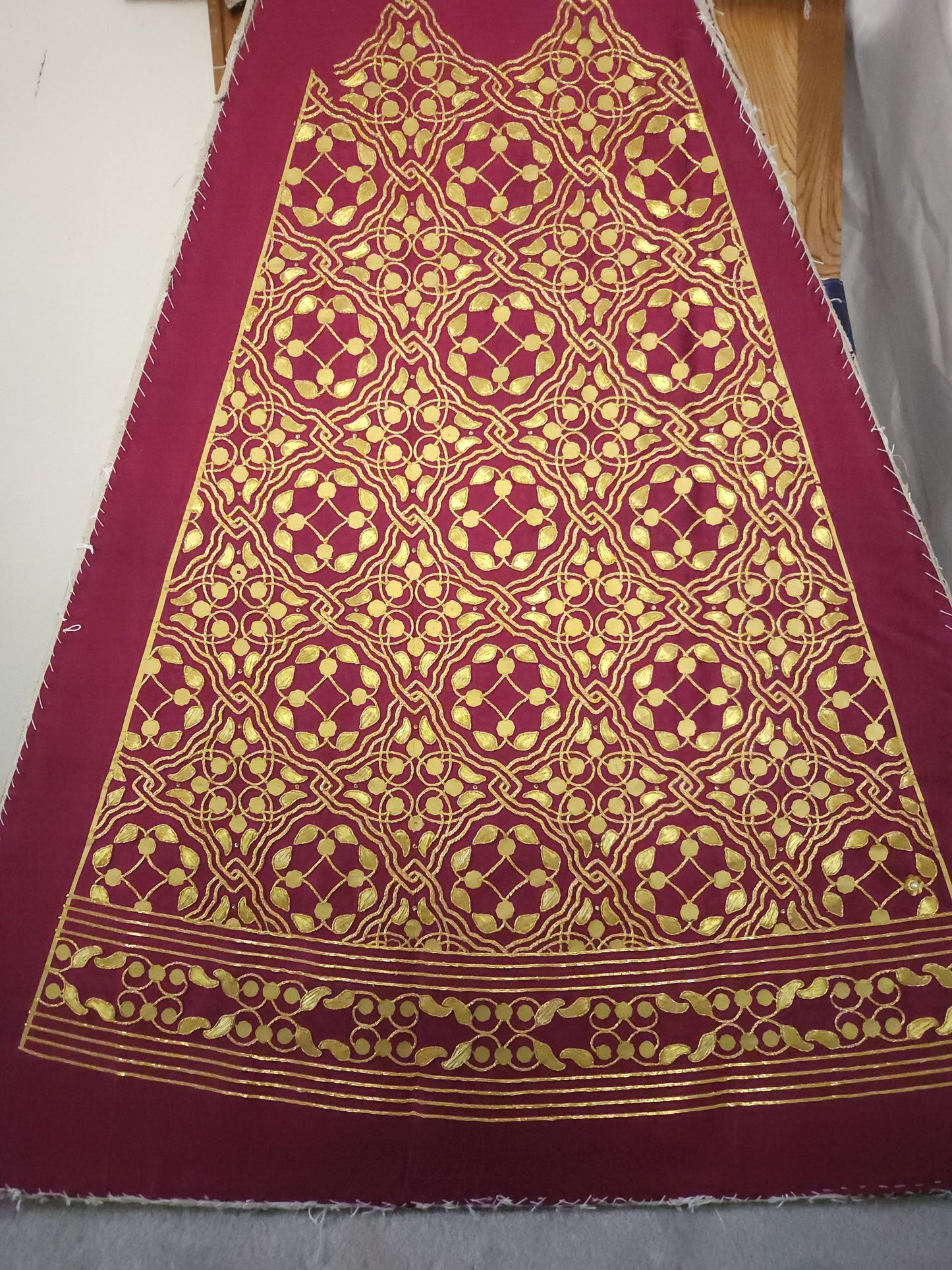 Queen Katherine Parr Replica Underskirt panel without pearls