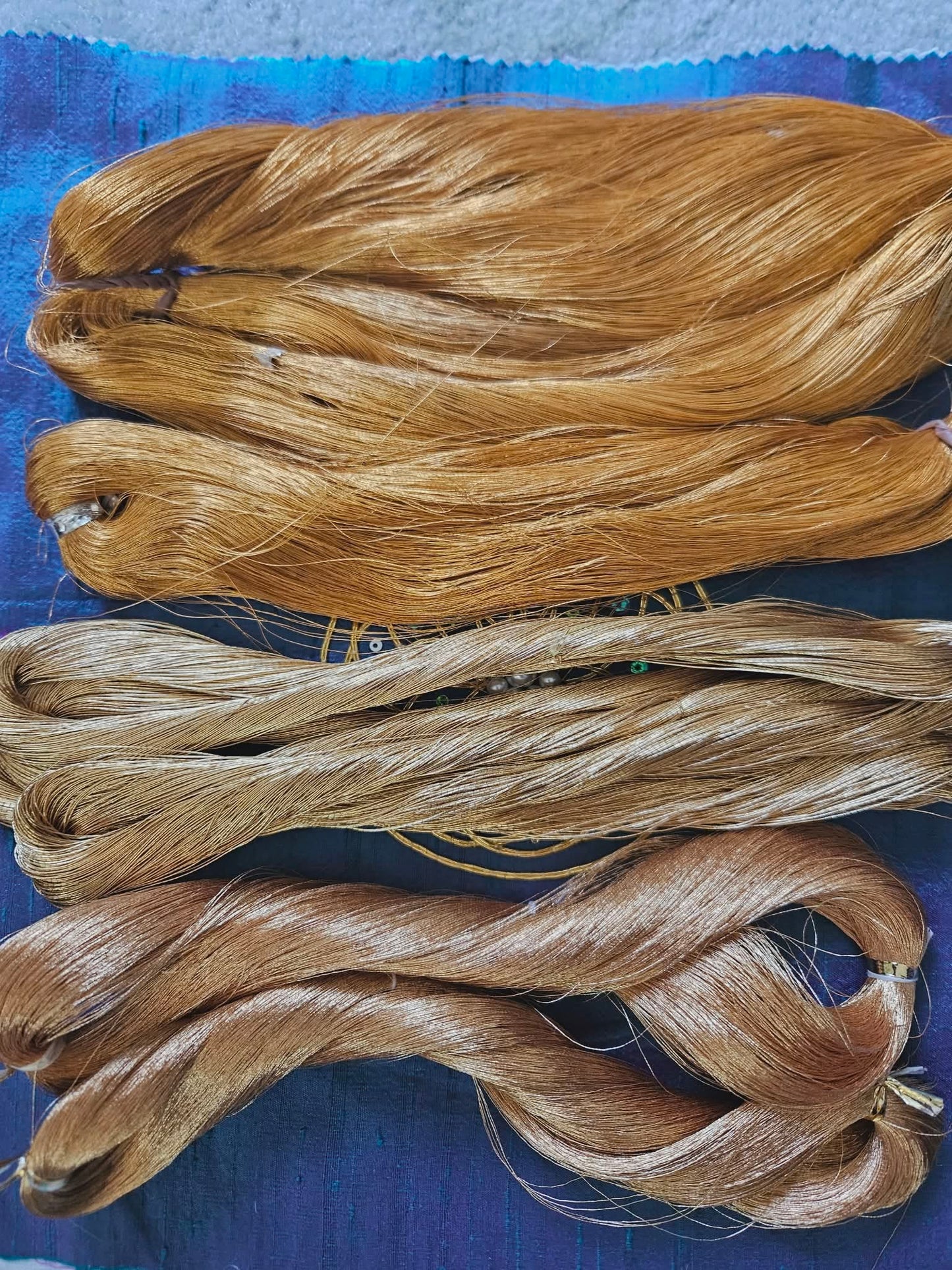 Copper colored Gold plated passing thread