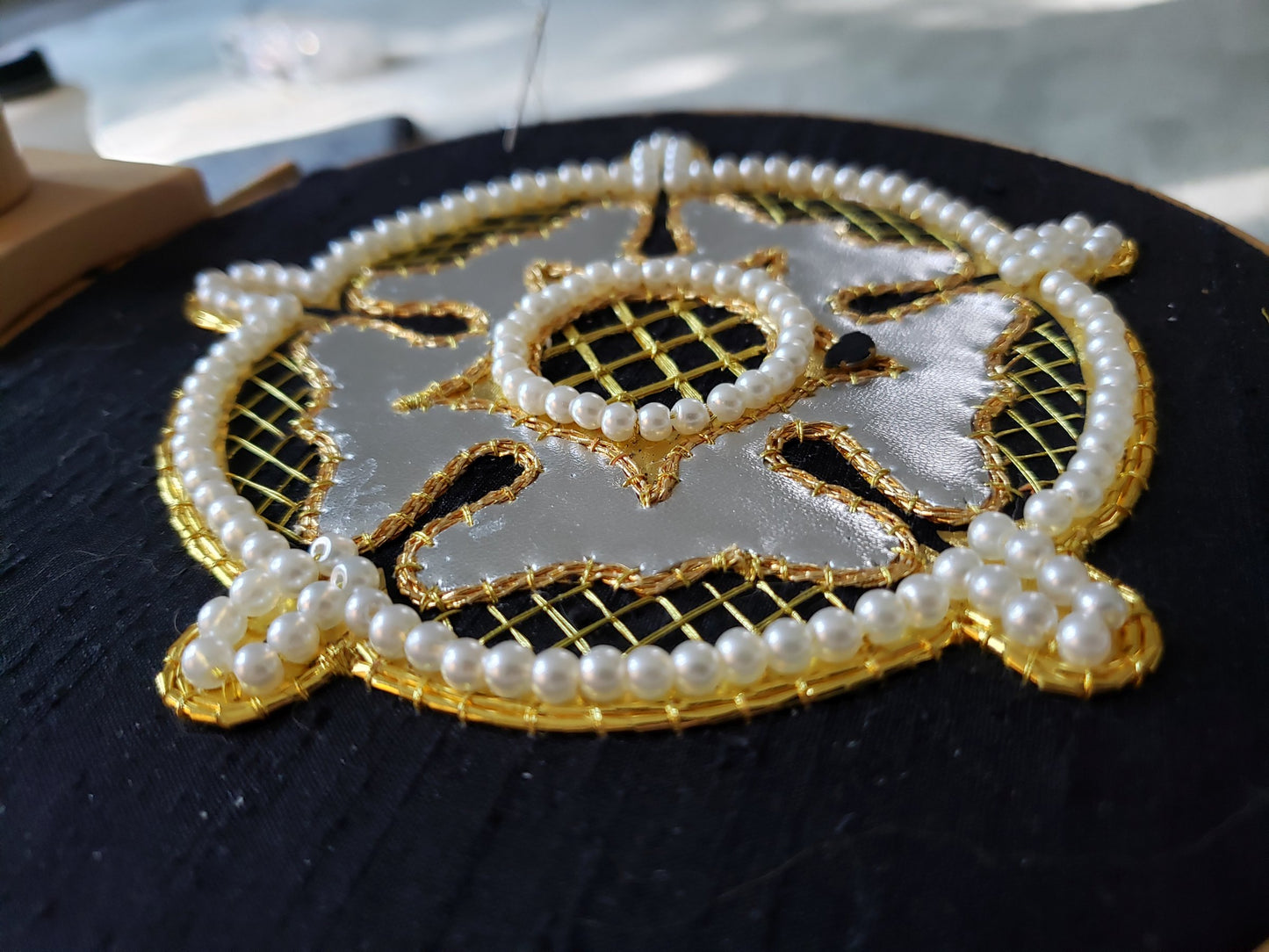 Tudor Rose Gold & Silverwork Embroidery Kit #1