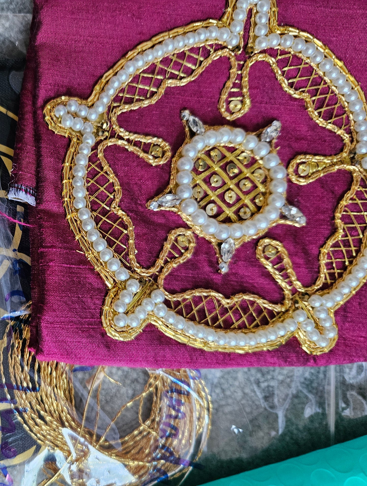 Tudor Rose #1 goldwork embroidery kit