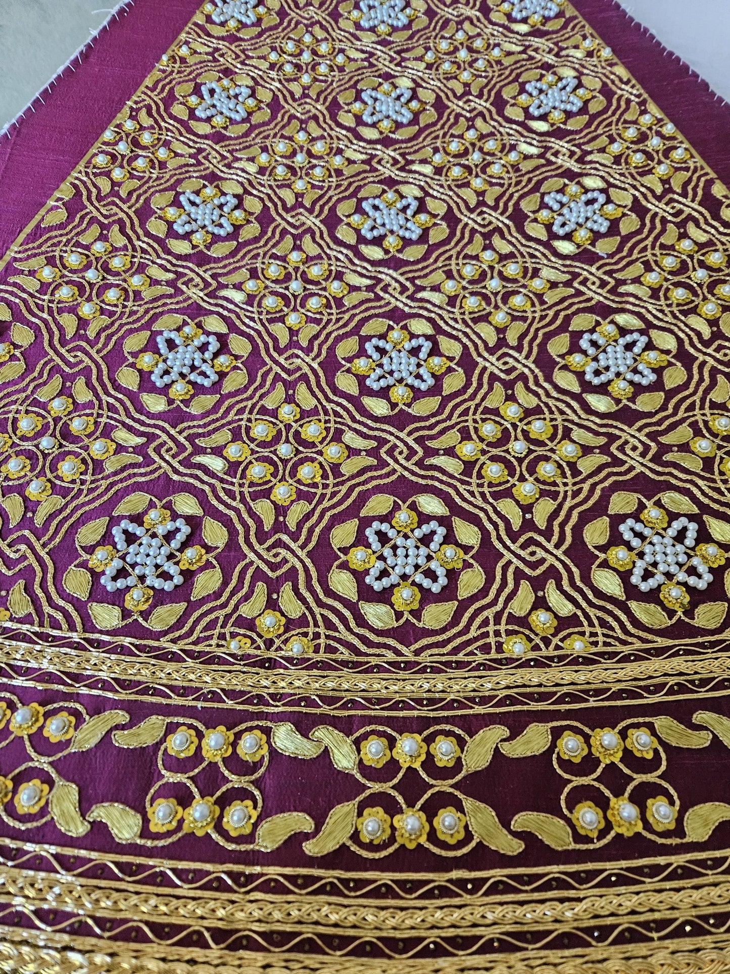 Queen Katherine Parr Replica Underskirt panel without pearls
