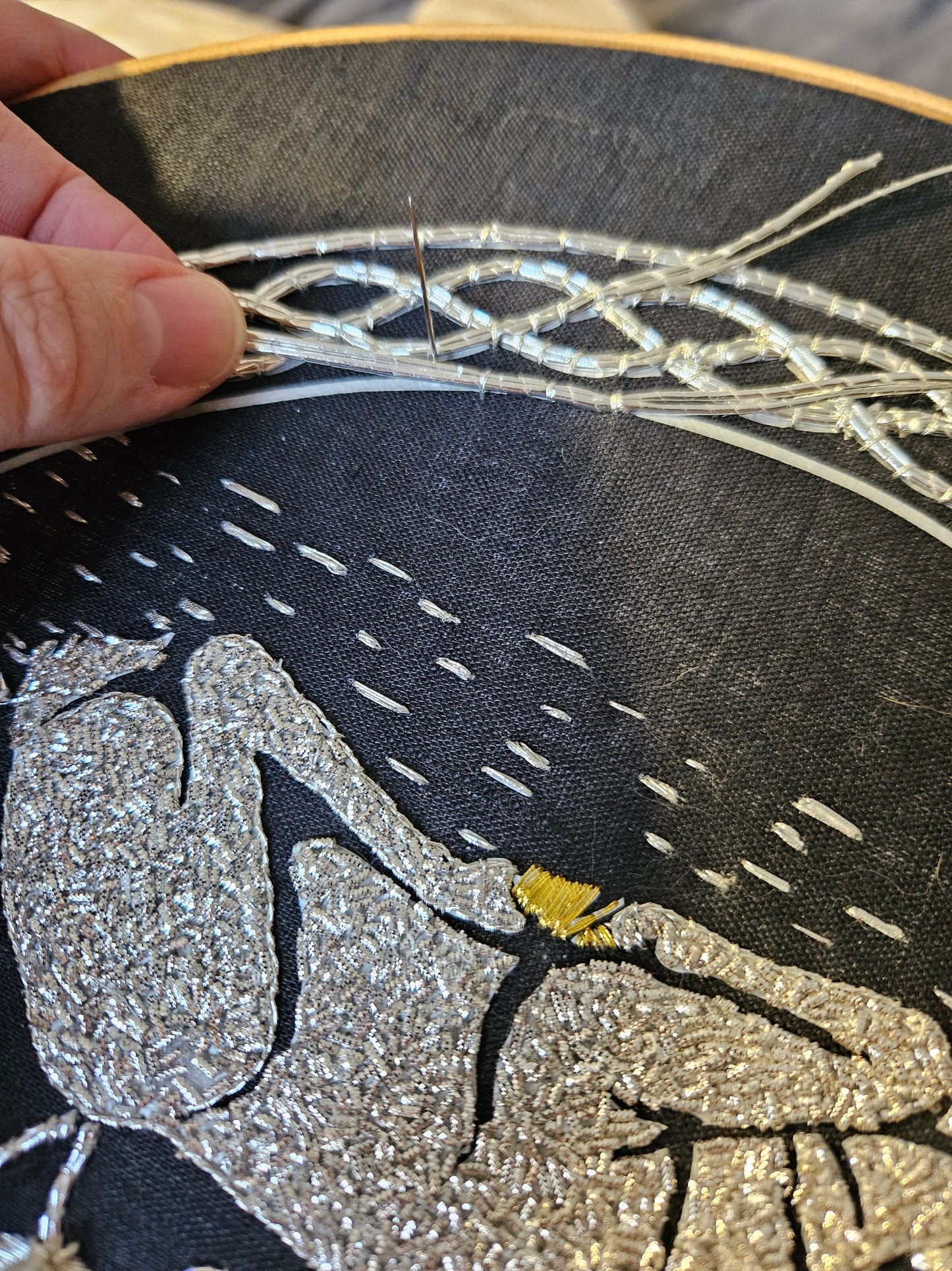 White Hart silverwork embroidery kit