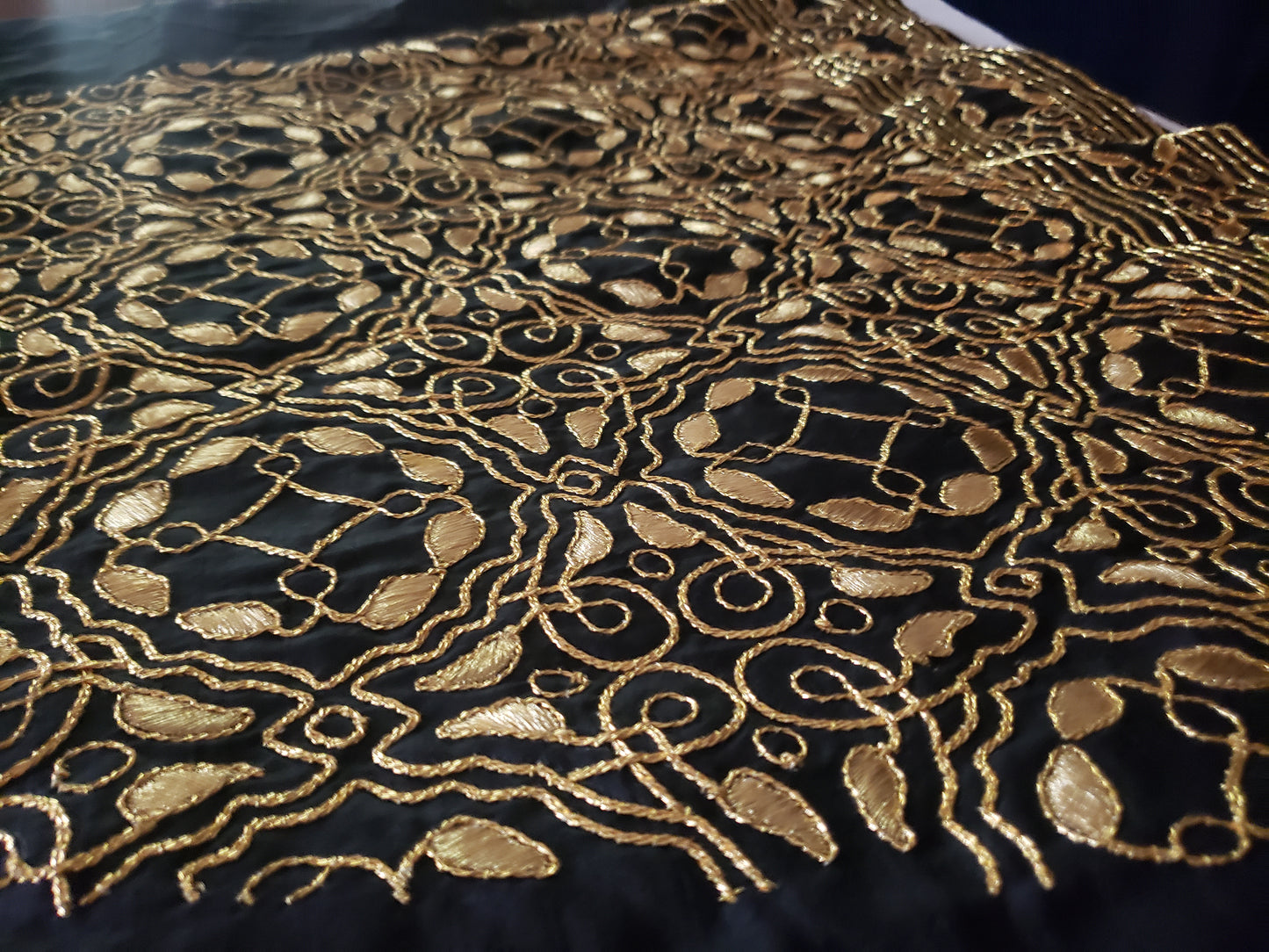 Black and Gold underskirt panel