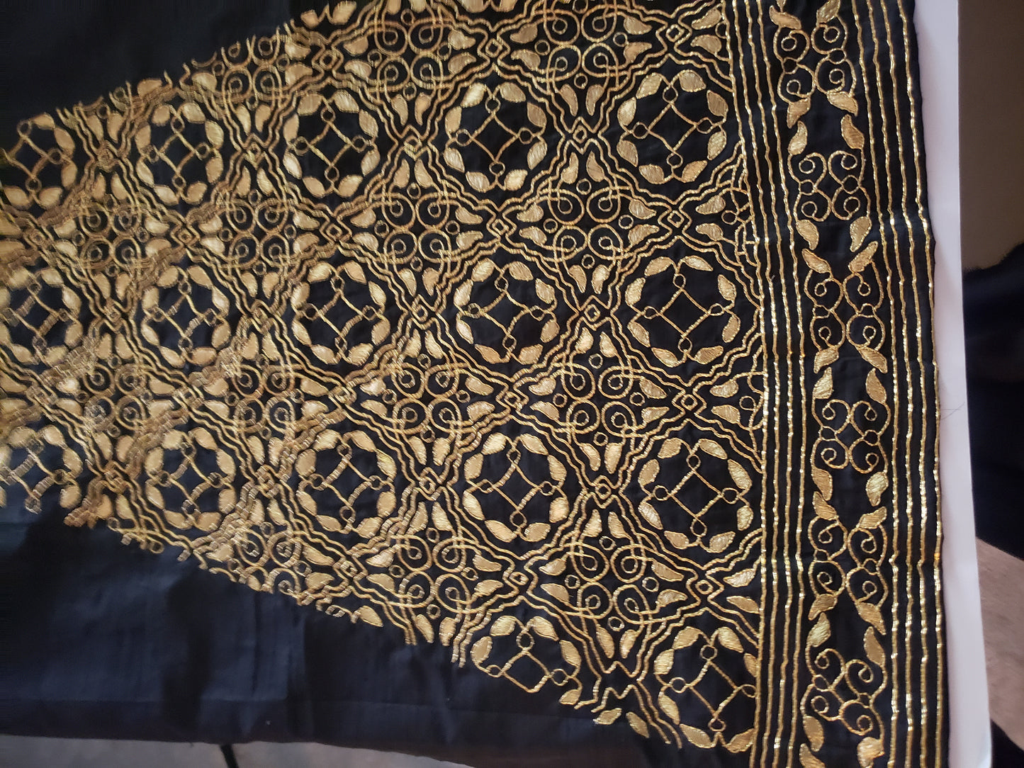 Black and Gold underskirt panel