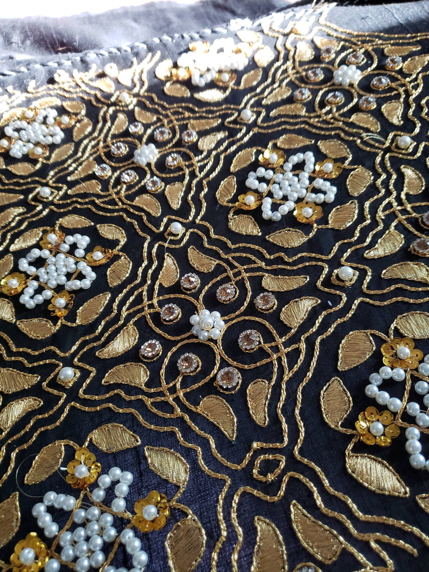 Black and Gold Queen Katherine Parr Underskirt Panel