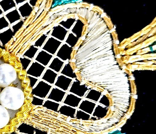 Tudor Rose goldwork embroidery kit #2 Polychrome