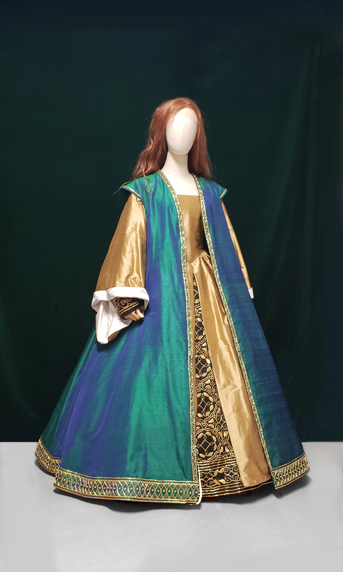 Black and Gold Queen Katherine Parr Underskirt Panel