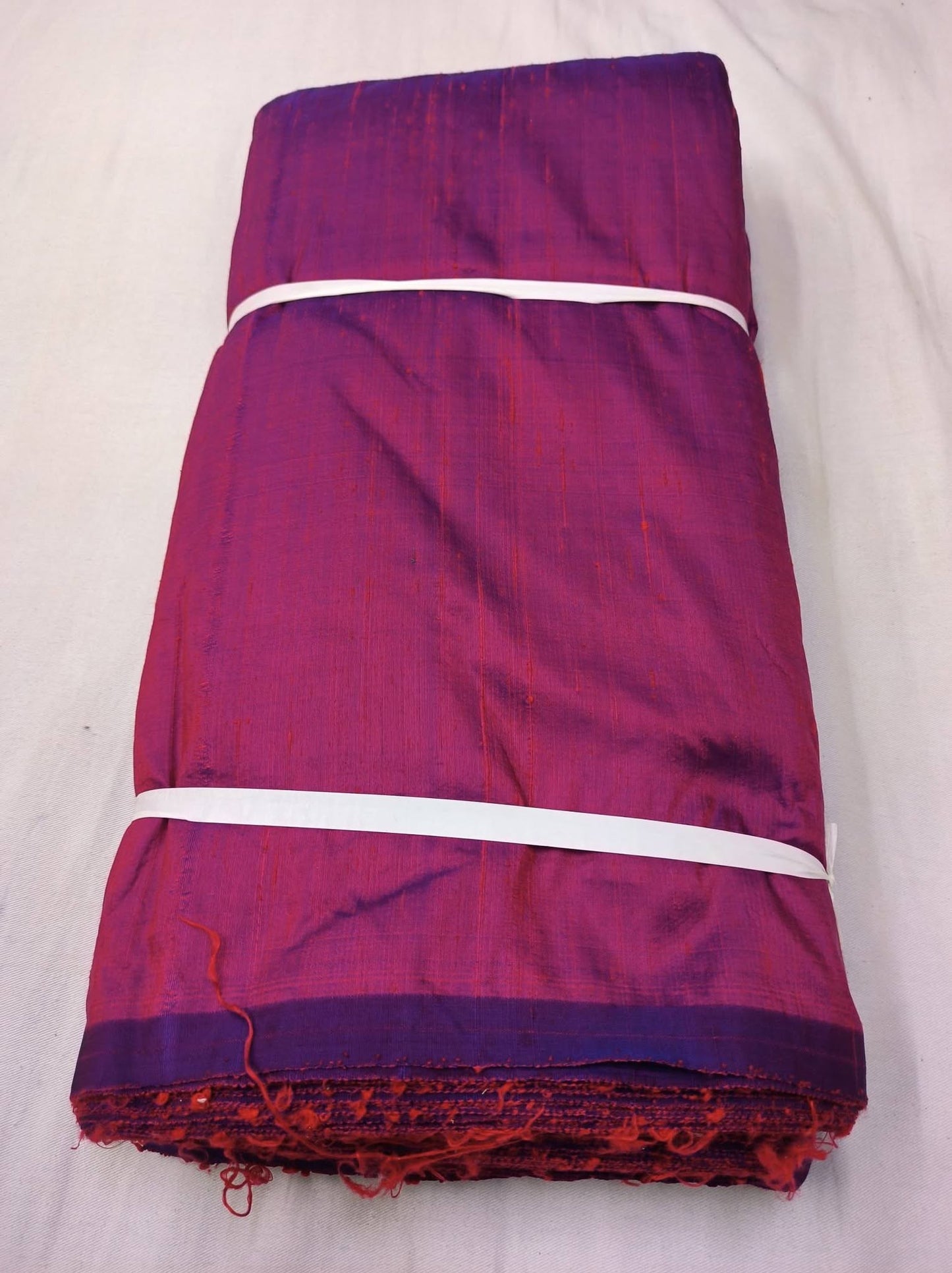 Phoenix Fire heavy dupioni silk 90 gram weight