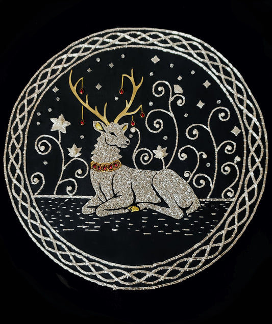 White Hart silverwork embroidery kit