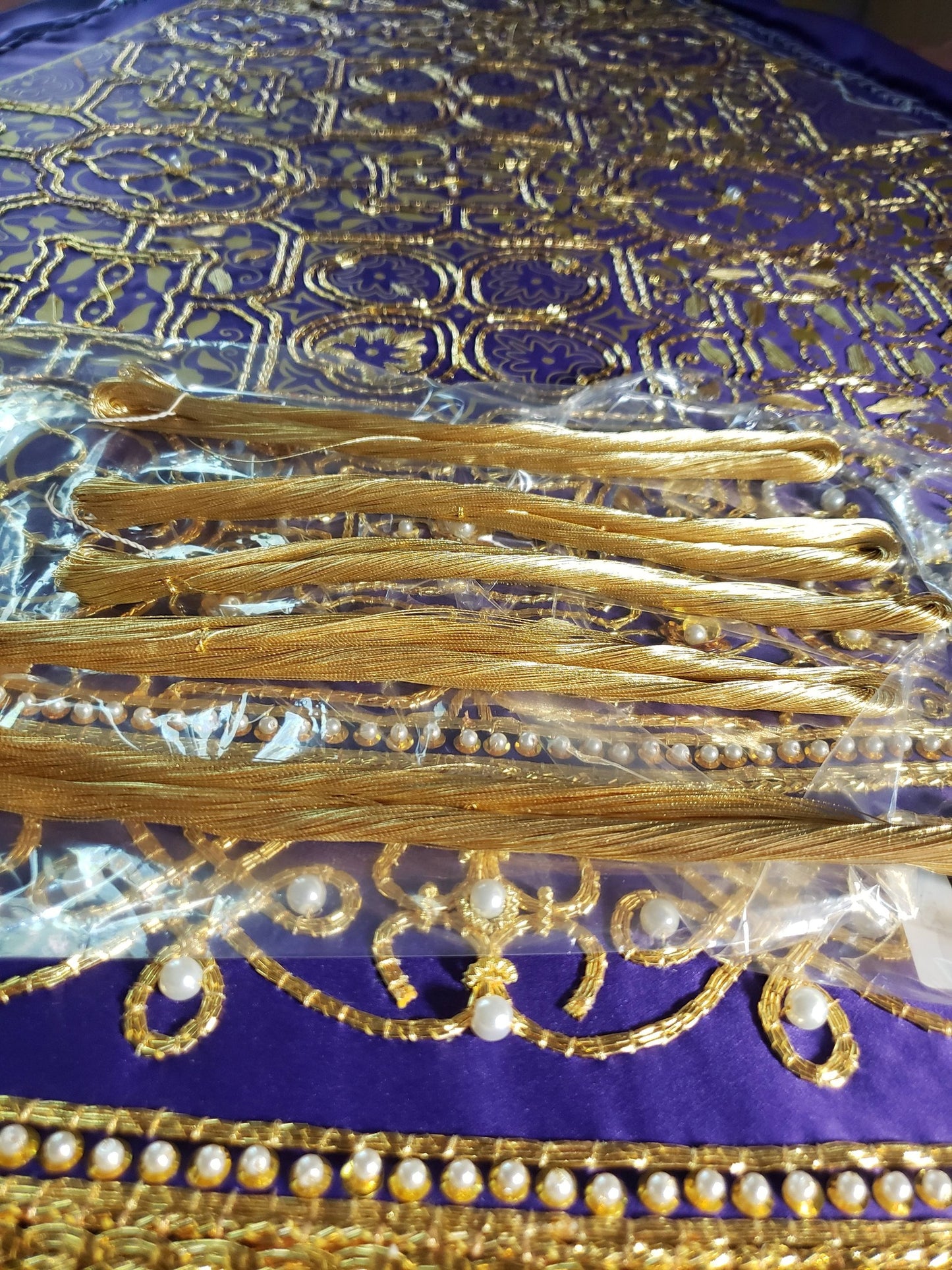 Gold plate 1000 yard hanks .30mm