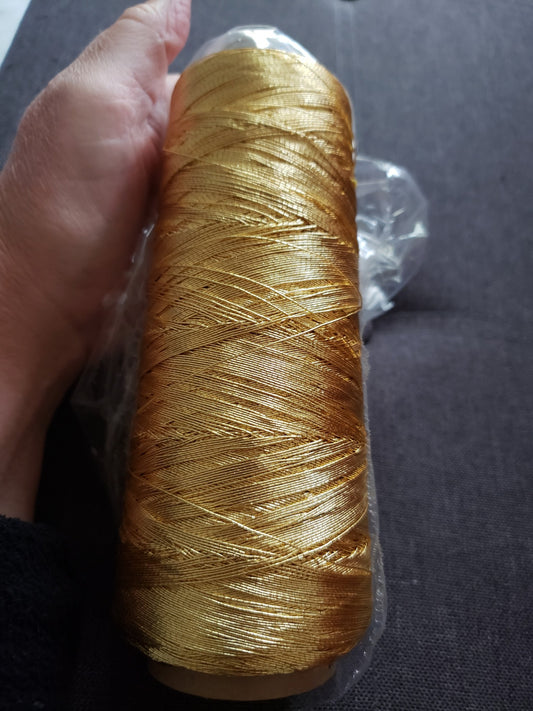 Gold Plated .45mm cording for Bobbin Lace Elizabethan plated braid stitch finger loop braiding, etc